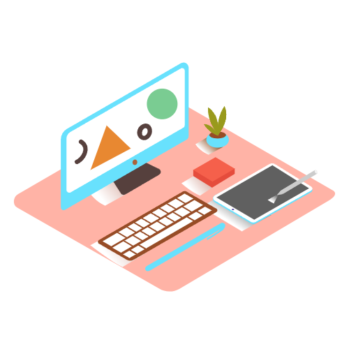 image-of-web-developers-computer-desk